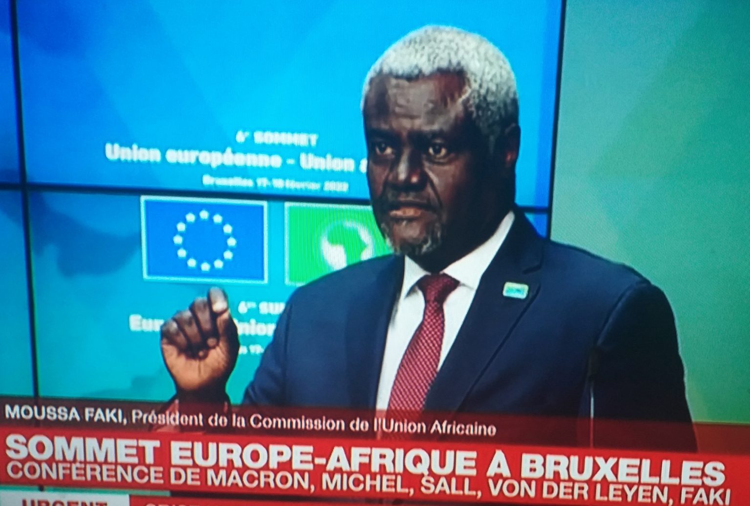 Moussa Faki au sommet Europe Afrique a Bruxelles: » L’Afrique n’a pas besoin d’armée, mais de financements pour se développer «