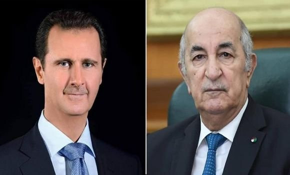 Le président de la République reçoit un appel téléphonique de son homologue syrien