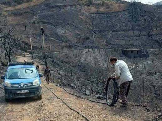Alimentation en eau potable : Réparation de près de 150 km de réseau endommagés par les incendies