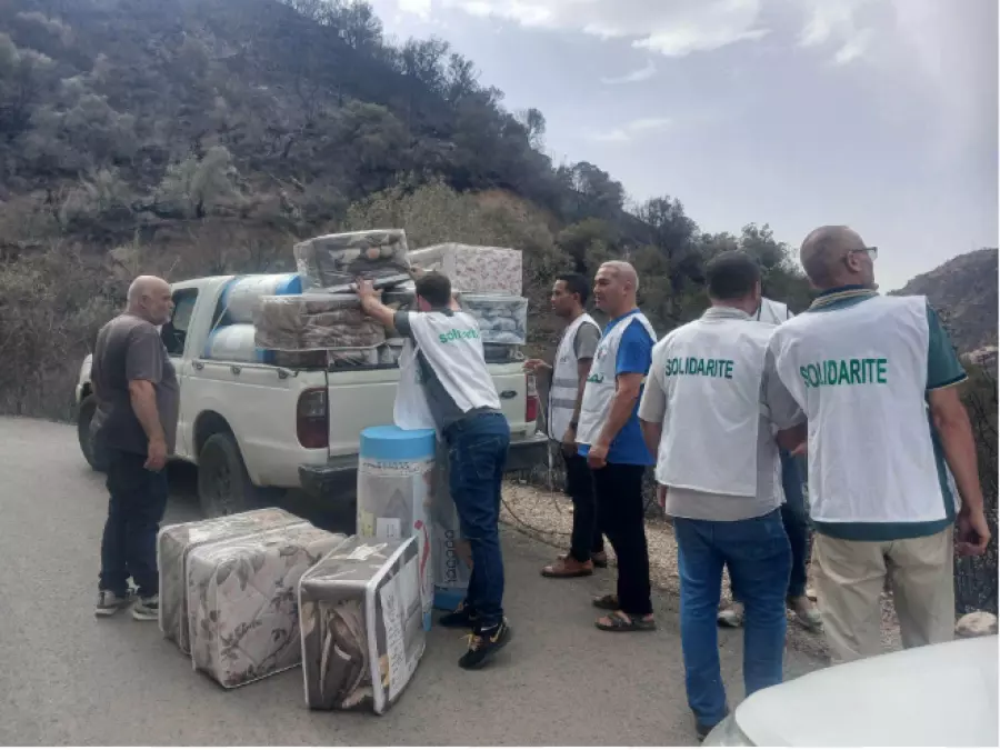 Incendies El Taref: La solidarité continue d’affluer autour de la prise en charge des sinistrés